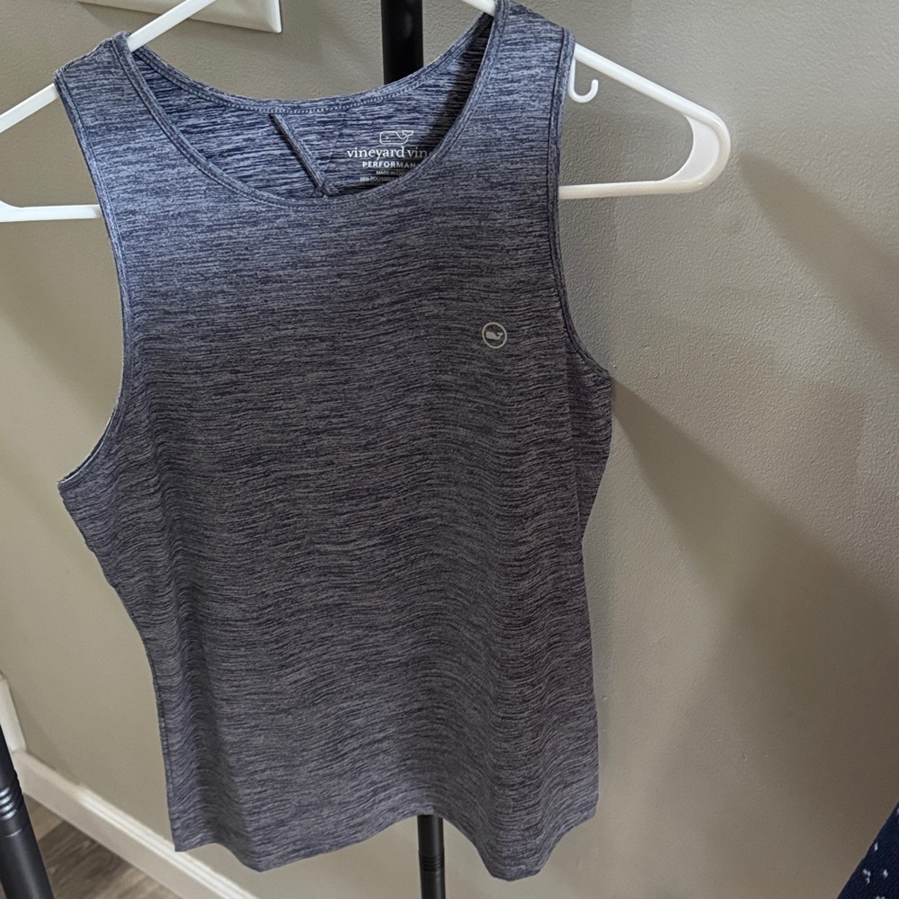 Vineyard Vines Women's Heathered Blue Tank Top NWOT